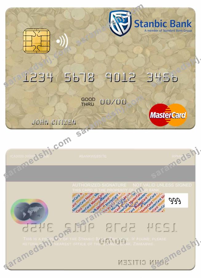 Zimbabwe Stanbic Bank mastercard